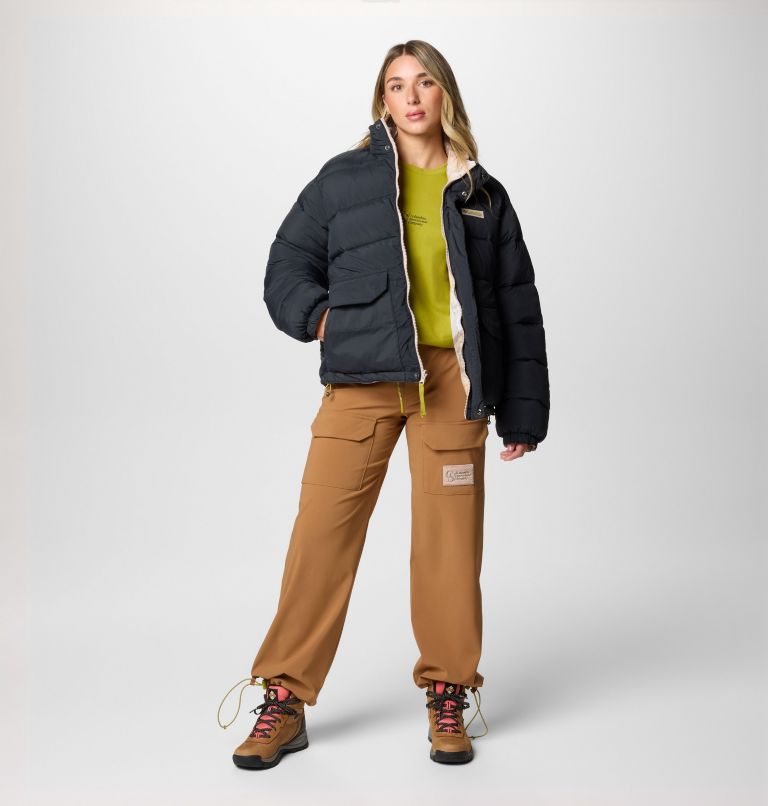 Unisex Wallowa Reversible Insulated Jacket, Color: Black, Wallowa Mtns Print, image 14