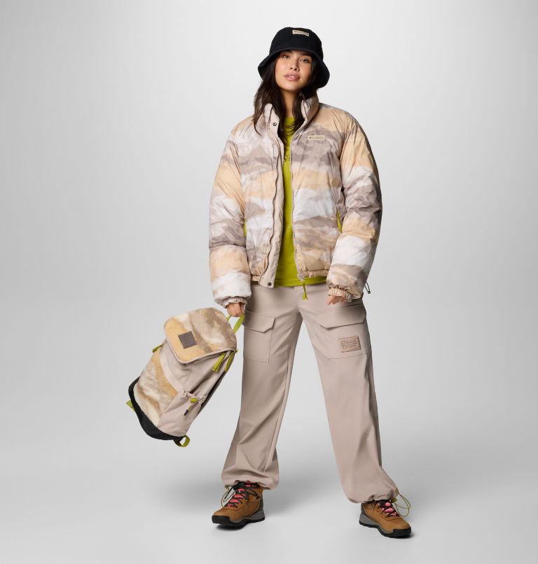 Unisex Wallowa Reversible Insulated Jacket, Color: Crushed Clay, Wallowa Mtns Print, image 11