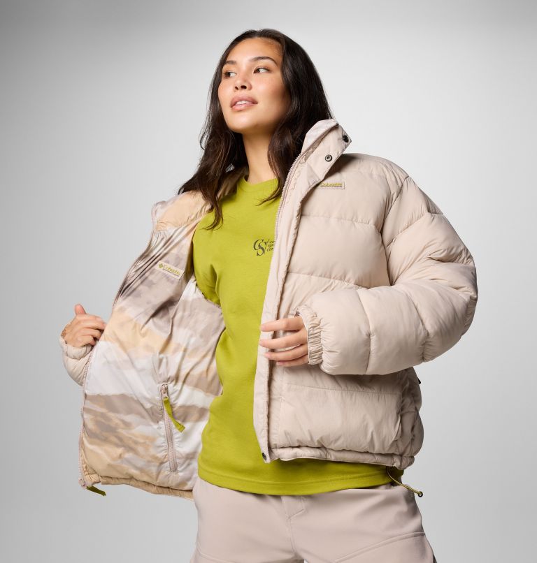 Unisex Wallowa Reversible Insulated Jacket, Color: Crushed Clay, Wallowa Mtns Print, image 9