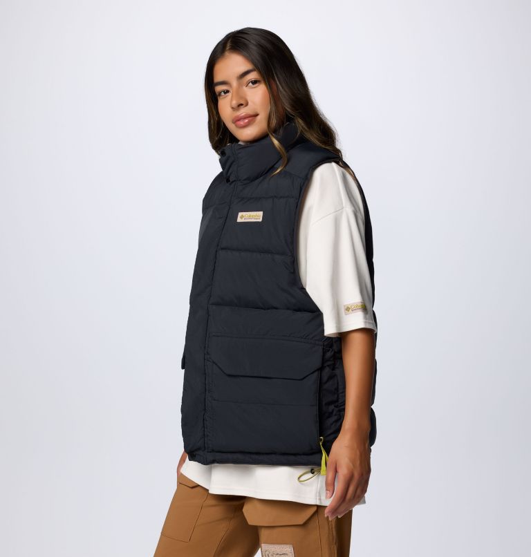 Unisex Wallowa Reversible Vest, Color: Black, Wallowa Mtns Print, image 3