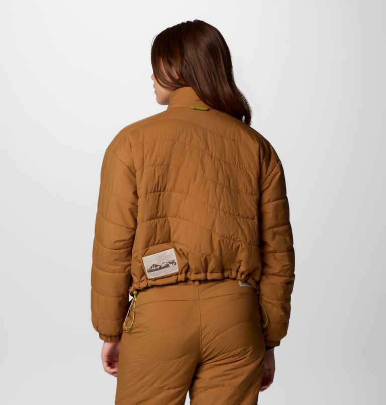 Women's Wallowa Insulated Cropped Jacket, Color: Camel Brown, image 2
