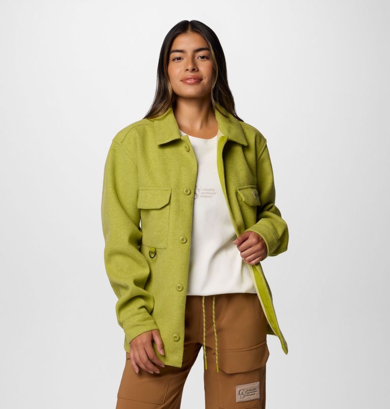 Unisex Wallowa Shirt Jacket, Color: Python Green, image 3