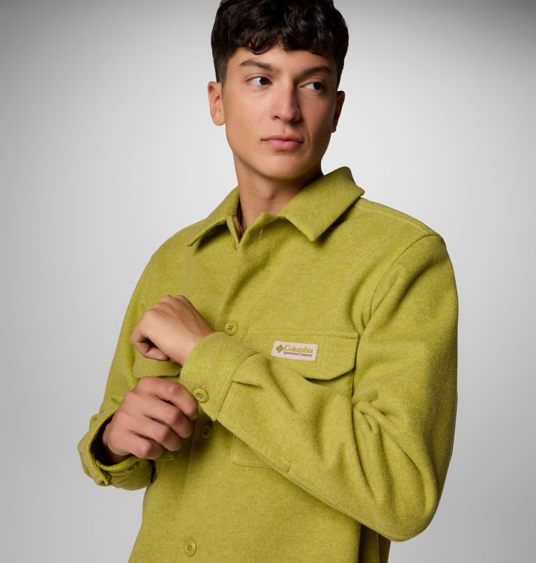 Unisex Wallowa Shirt Jacket, Color: Python Green, image 6