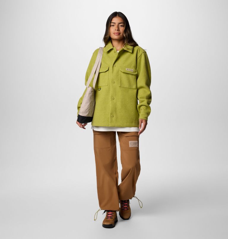 Unisex Wallowa Shirt Jacket, Color: Python Green, image 9