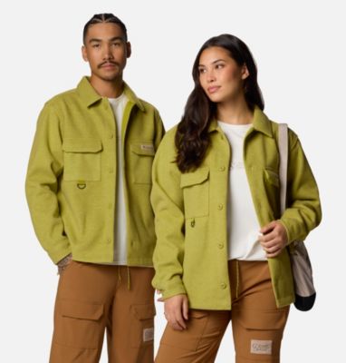 Unisex Wallowa Shirt Jacket, Color: Python Green, image 1