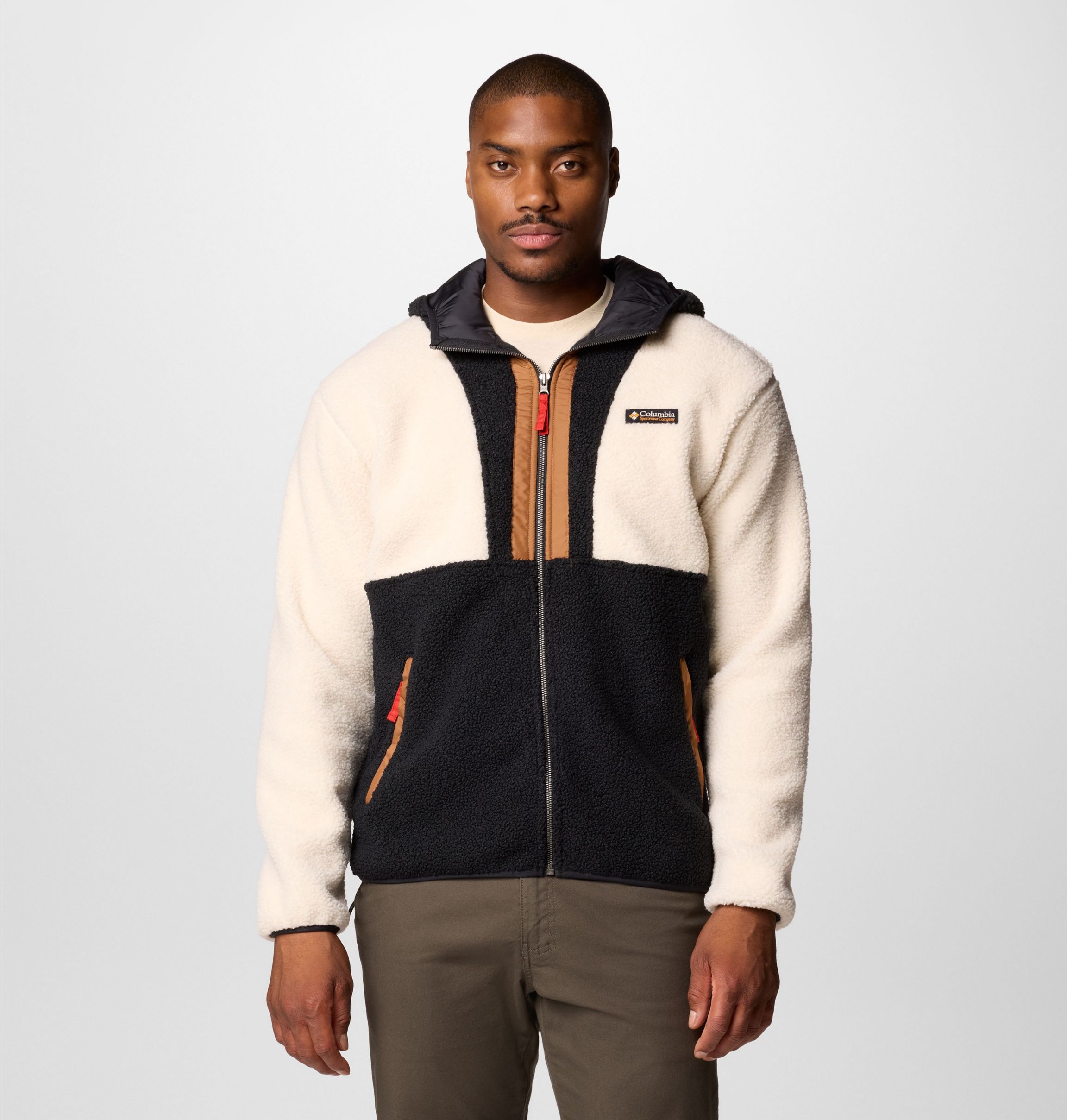 Outdoor life men's sherpa fleece hoodie jacket online