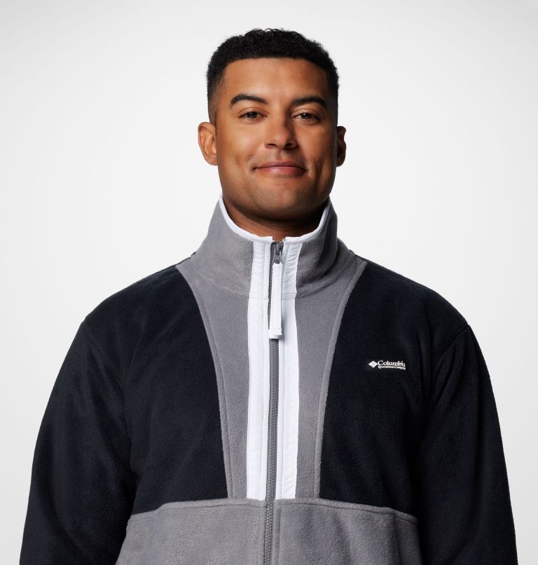 Men's Backbowl II Fleece Jacket, Color: Black, City Grey, image 5