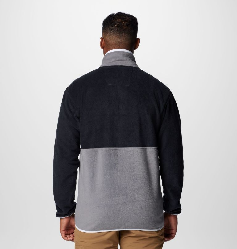 Men's Backbowl II Fleece Jacket, Color: Black, City Grey, image 2