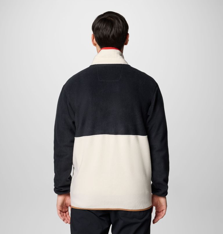Men's Backbowl II Fleece Jacket, Color: Black, Chalk, image 2