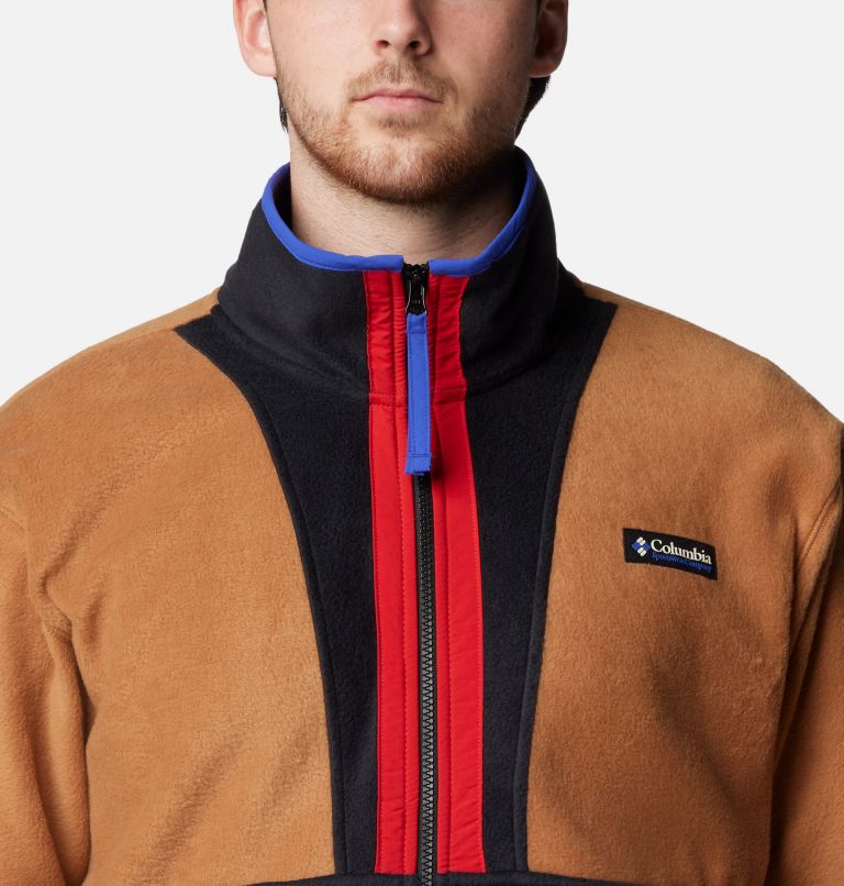 Chaqueta de forro polar Backbowl II para hombre, Color: Camel Brown, Black, image 4