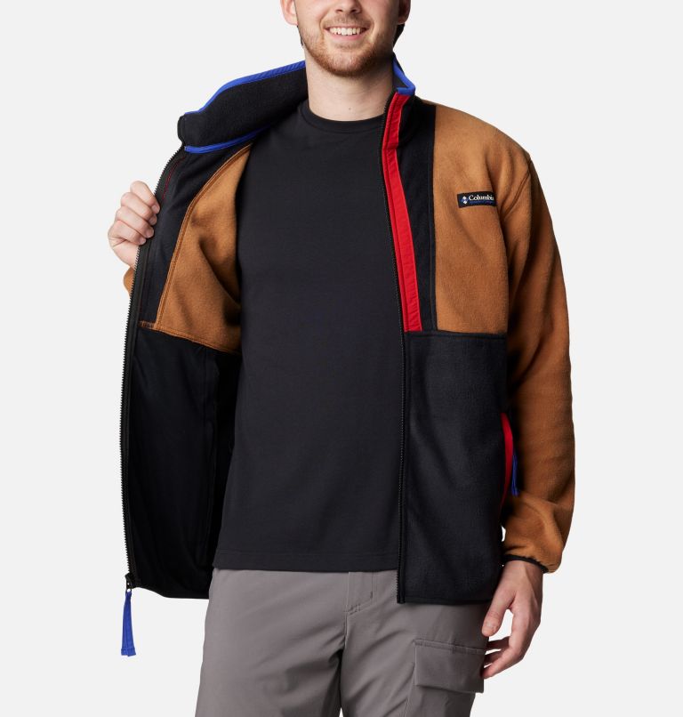 Chaqueta de forro polar Backbowl II para hombre, Color: Camel Brown, Black, image 5