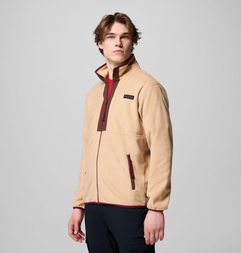 Men's Backbowl II Full Zip Fleece Jacket, Color: Canoe, Tobacco, image 4
