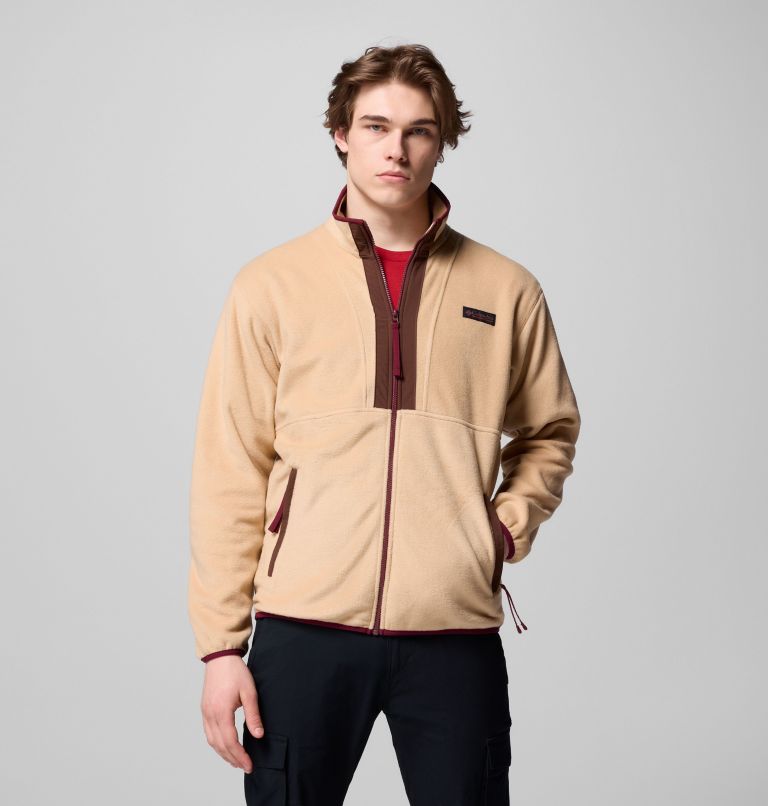 Men's Backbowl II Full Zip Fleece Jacket, Color: Canoe, Tobacco, image 5