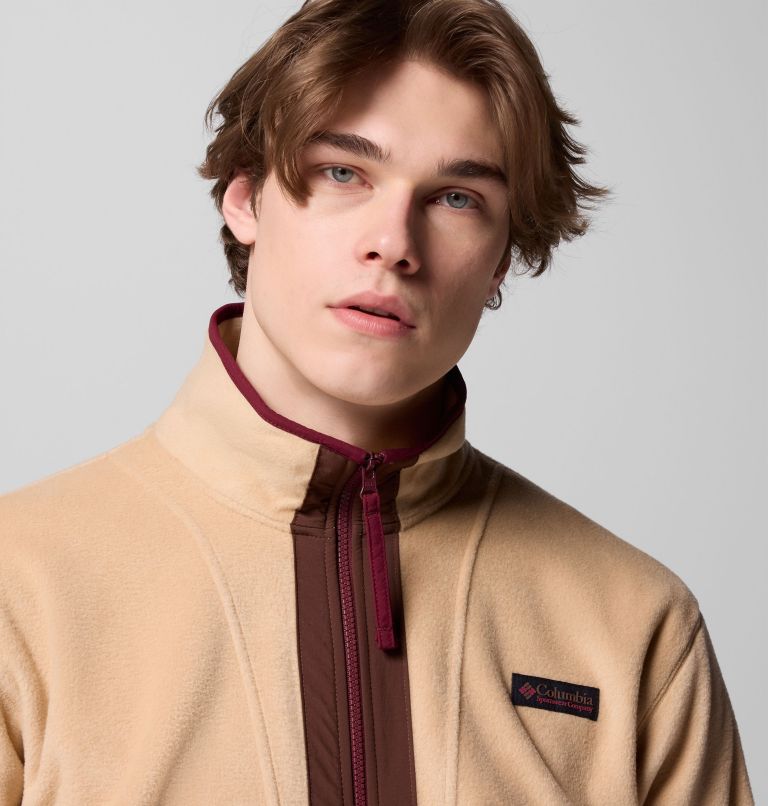 Men's Backbowl II Full Zip Fleece Jacket, Color: Canoe, Tobacco, image 6