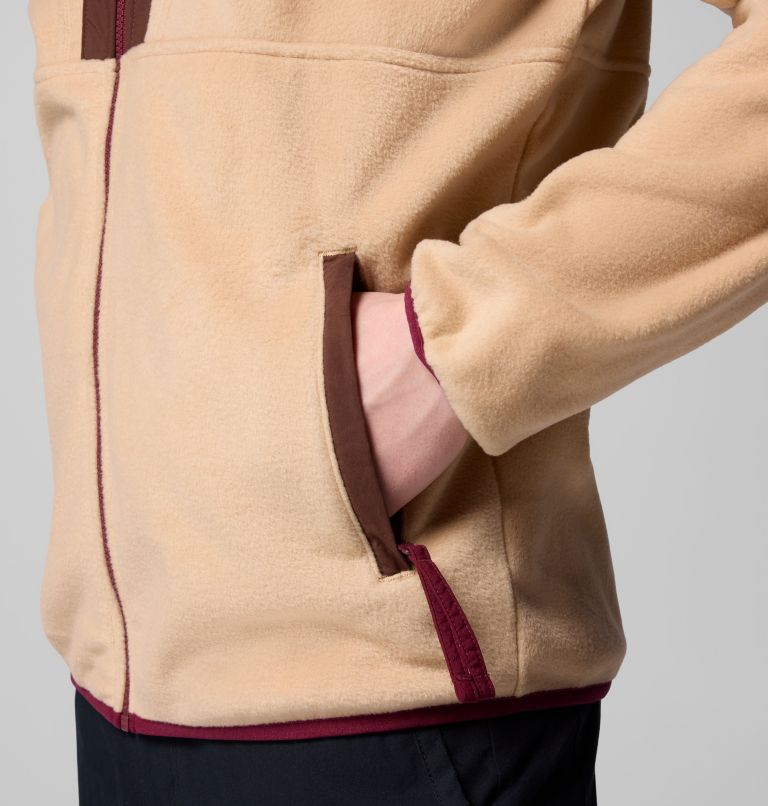 Men's Backbowl II Full Zip Fleece Jacket, Color: Canoe, Tobacco, image 7