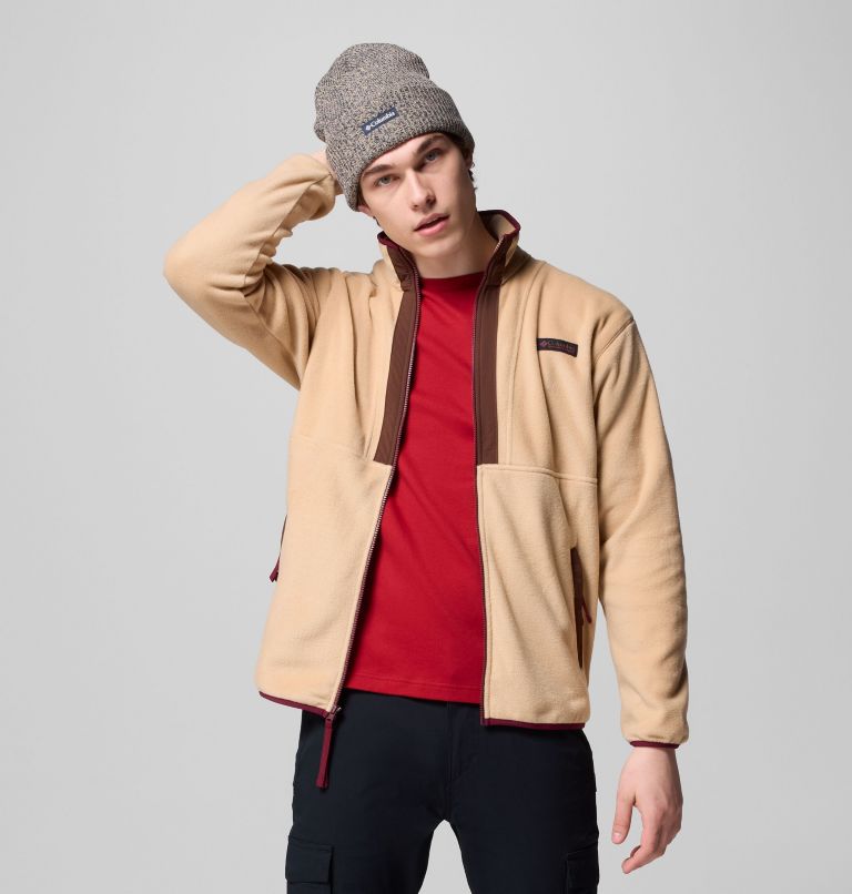 Men's Backbowl II Full Zip Fleece Jacket, Color: Canoe, Tobacco, image 1
