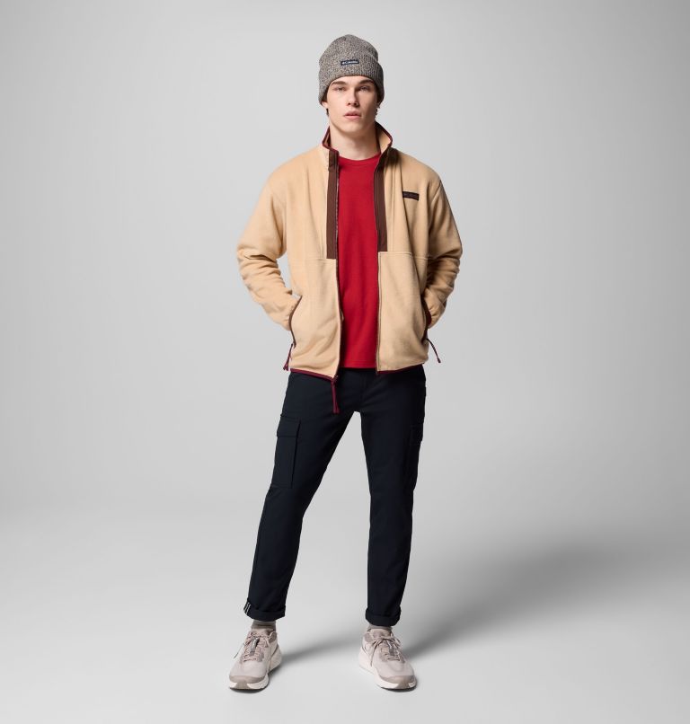 Men's Backbowl II Full Zip Fleece Jacket, Color: Canoe, Tobacco, image 2