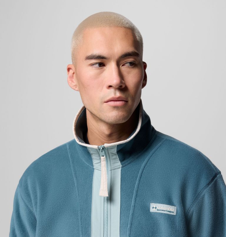 Men's Backbowl II Full Zip Fleece Jacket, Color: Everblue, Crushed Blue, image 6
