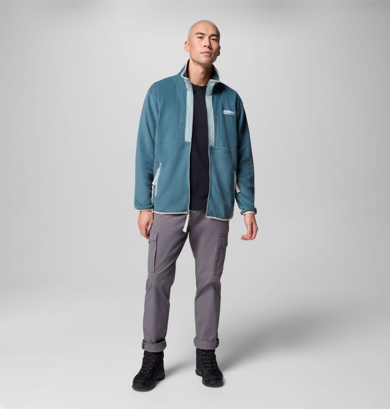 Men's Backbowl II Full Zip Fleece Jacket, Color: Everblue, Crushed Blue, image 2