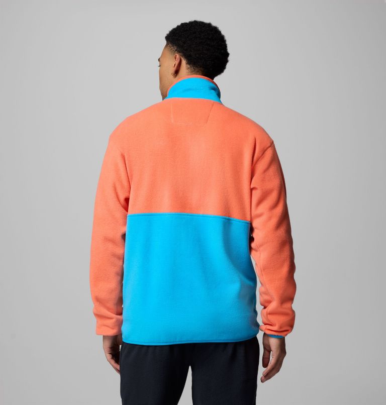 Men's Backbowl II Full Zip Fleece Jacket, Color: Zing, Compass Blue, Black, image 3