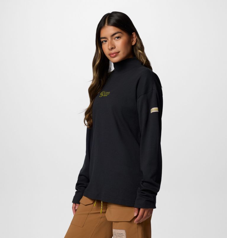 Unisex Wallowa Graphic Long Sleeve T-Shirt, Color: Black, image 8