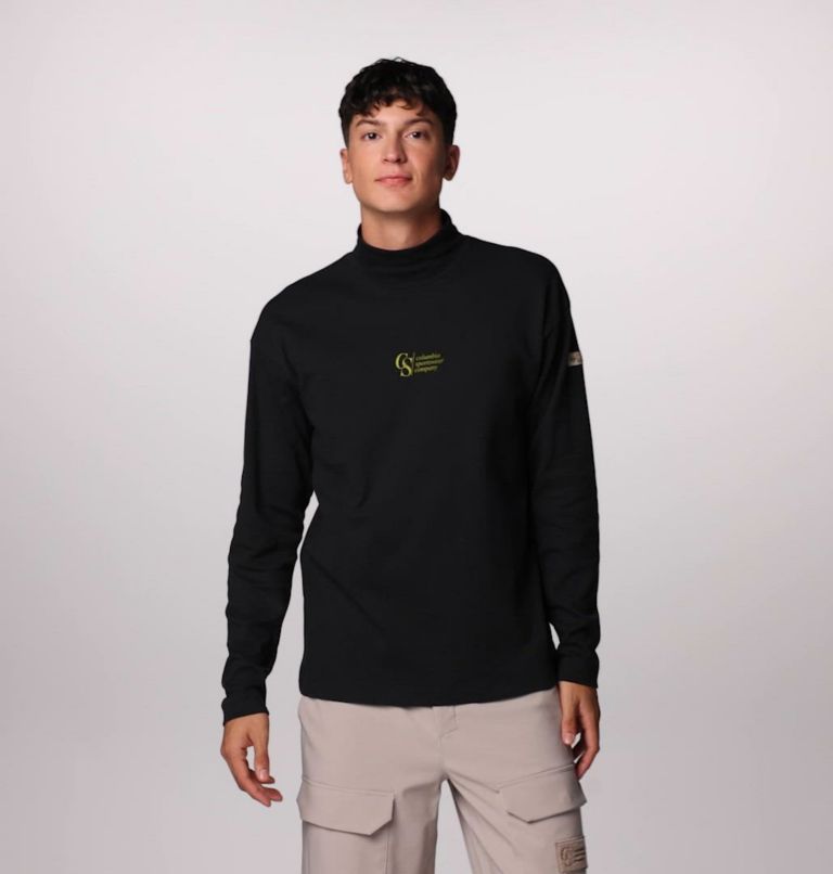 Unisex Wallowa Graphic Long Sleeve T-Shirt, Color: Black