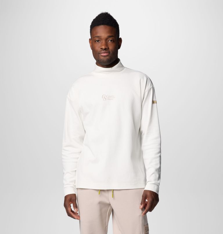Unisex Wallowa Graphic Long Sleeve T-Shirt, Color: Sea Salt, image 2