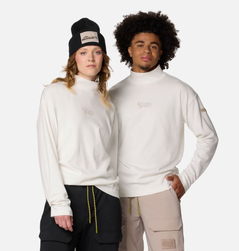 Unisex Wallowa Graphic Long Sleeve T-Shirt, Color: Sea Salt, image 1