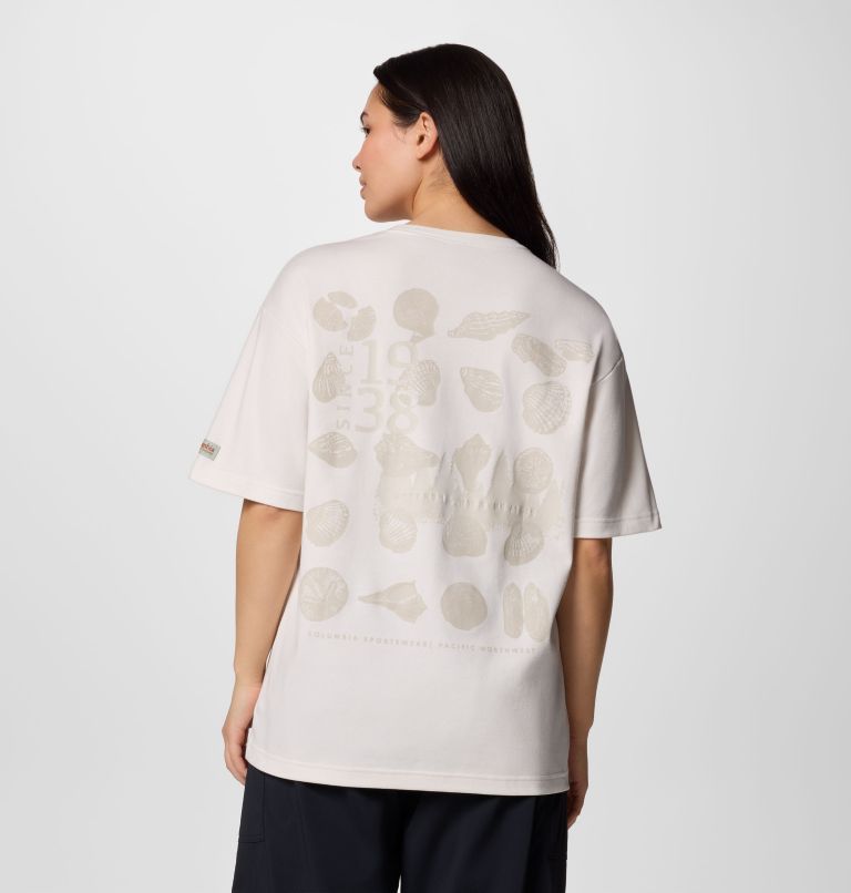 Camiseta estampada Wallowa unisex, Color: Sea Salt, Seashells, image 8