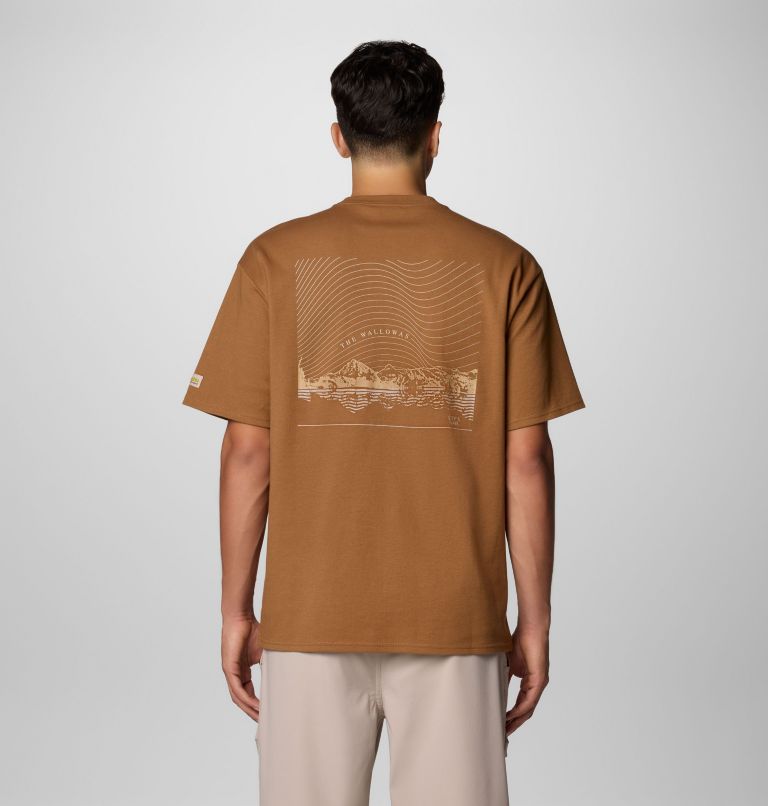 Unisex Wallowa Graphic T-Shirt, Color: Camel Brown, image 4