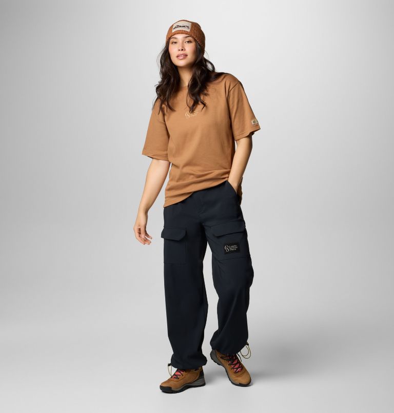 Unisex Wallowa Graphic T-Shirt, Color: Camel Brown, image 10