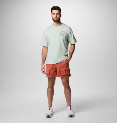 Unisex Wallowa Graphic T-Shirt, Color: Cool Green, Seashells, image 7