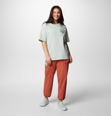 Unisex Wallowa Graphic T-Shirt, Color: Cool Green, Seashells, image 8