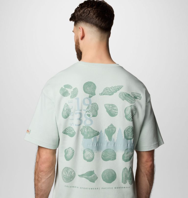 T-shirt stampata Wallowa unisex, Color: Cool Green, Seashells, image 7