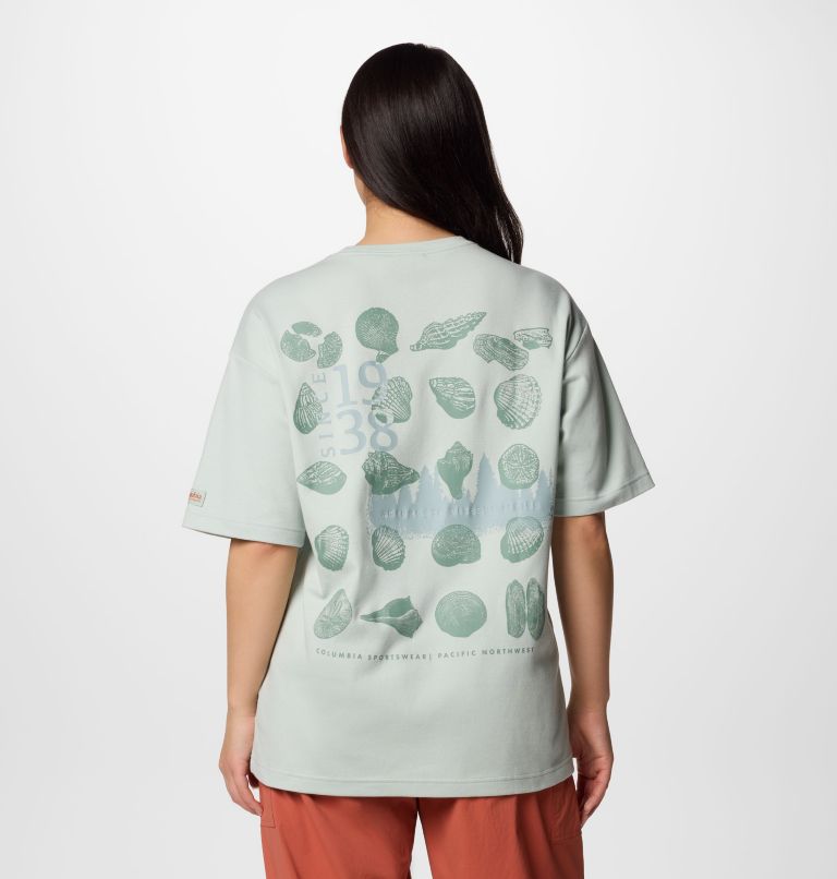 T-shirt stampata Wallowa unisex, Color: Cool Green, Seashells, image 8