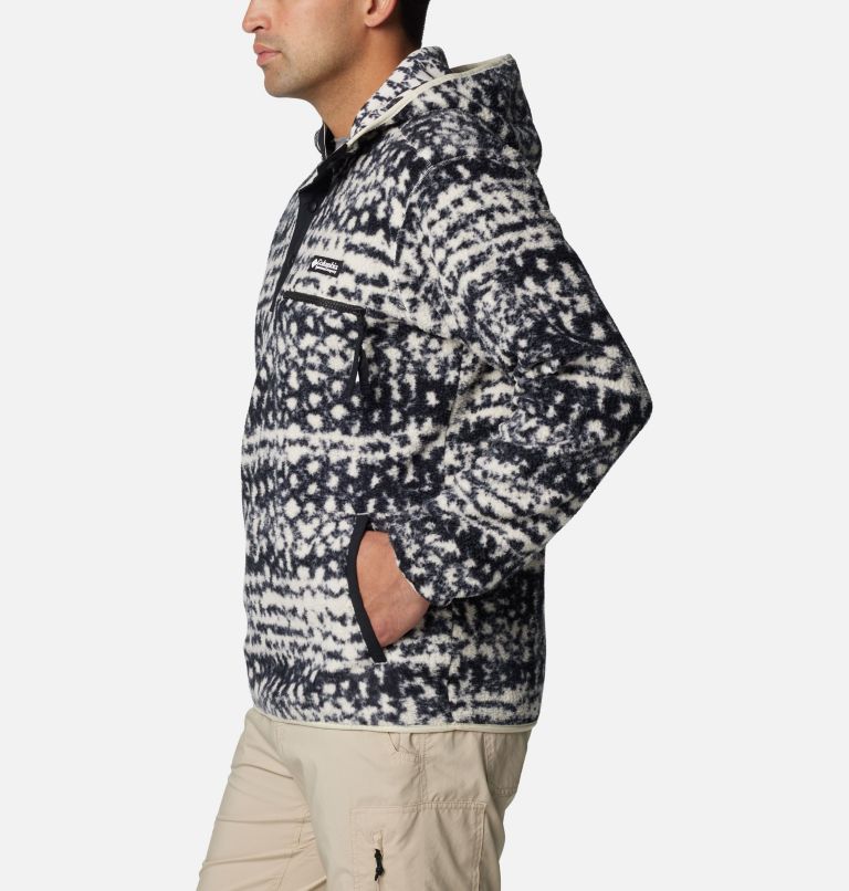 Men's Helvetia Hoodie, Color: Black Stippled Stripe, image 3