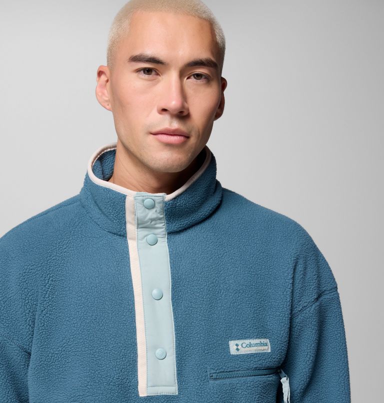 Men's Helvetia II Half Snap Fleece Pullover, Color: Everblue, image 5