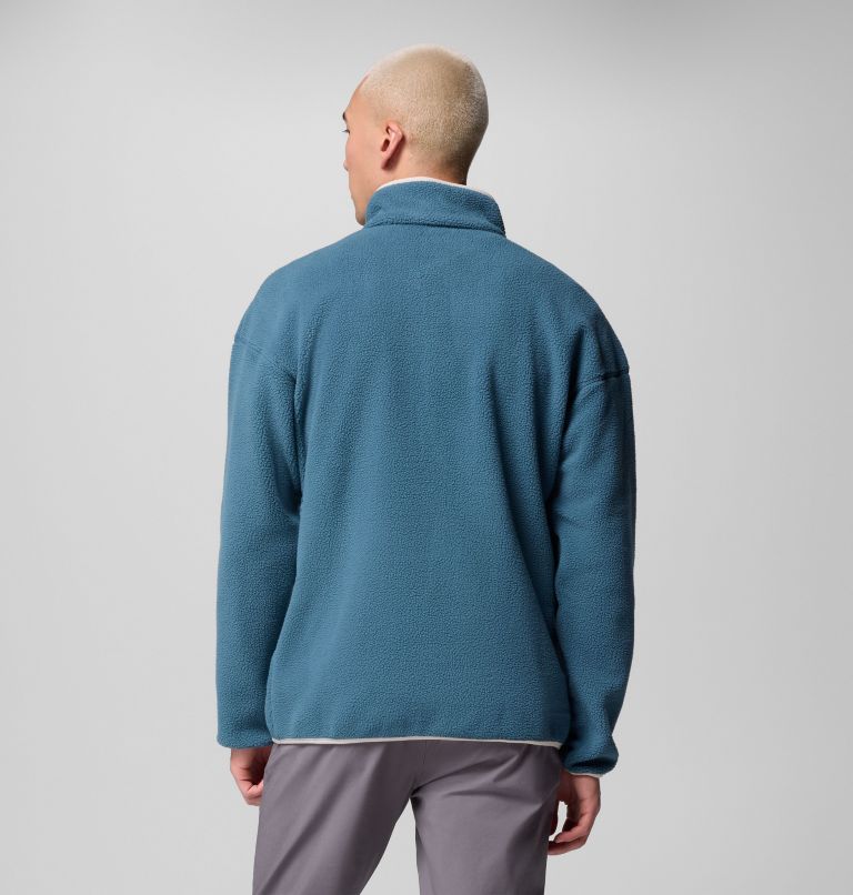 Men's Helvetia II Half Snap Fleece Pullover, Color: Everblue, image 3