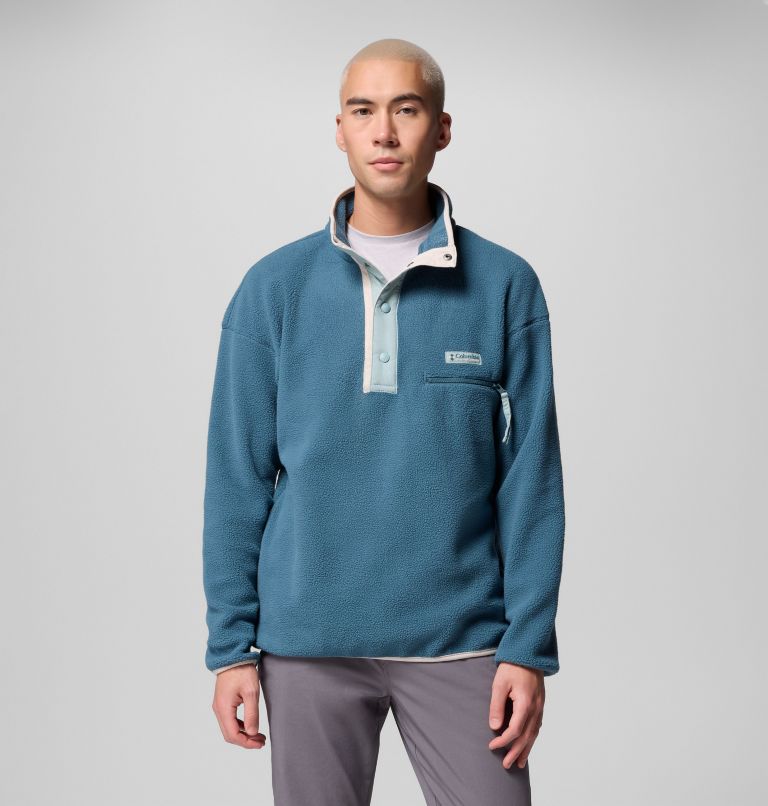 Men's Helvetia II Half Snap Fleece Pullover, Color: Everblue, image 1