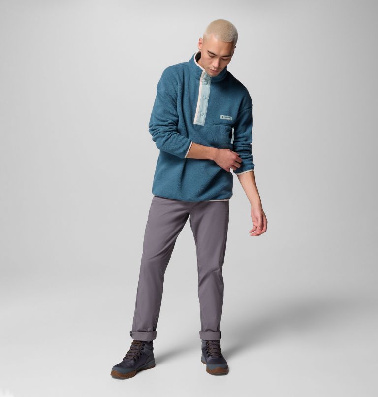 Men's Helvetia II Half Snap Fleece Pullover, Color: Everblue, image 7