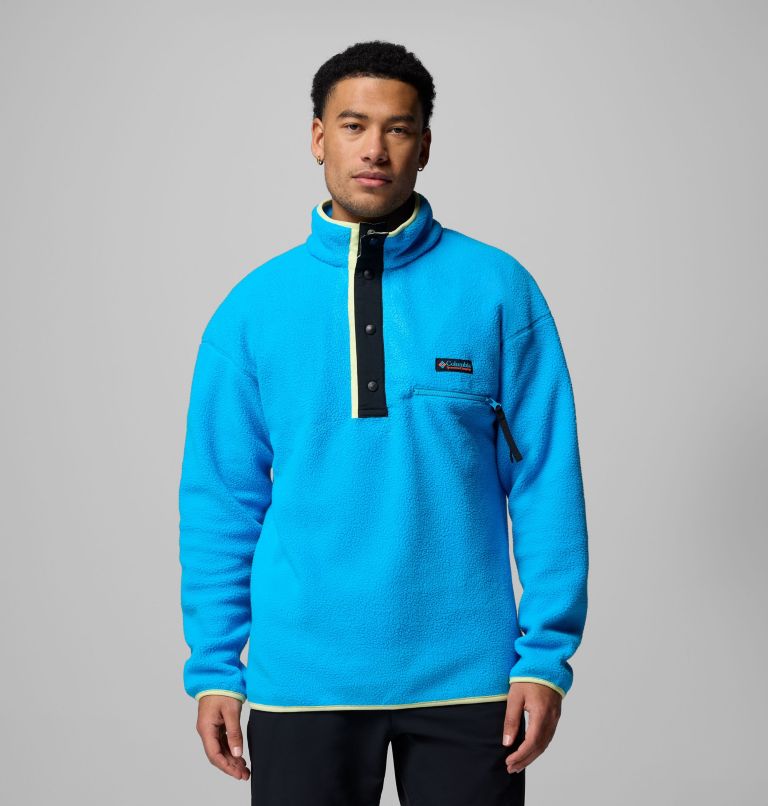 Men's Helvetia II Half Snap Fleece Pullover, Color: Compass Blue, image 1