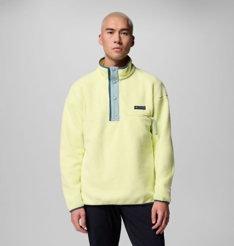 Men's Helvetia II Half Snap Fleece Pullover, Color: Citron Haze, image 1
