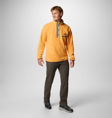 Helvetia II Half Snap Fleece, Color: Summer Orange, image 2