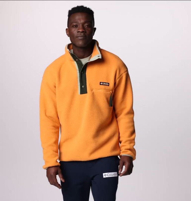 Men's Helvetia Streetwear Fleece, Color: Sunstone