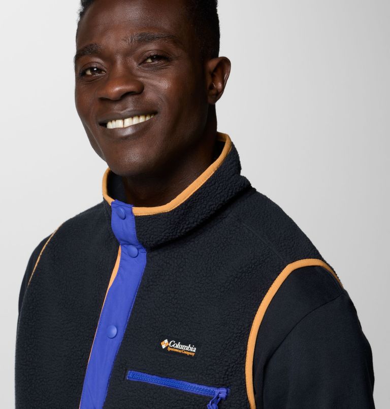 Men's Helvetia Fleece Vest, Color: Black, image 5