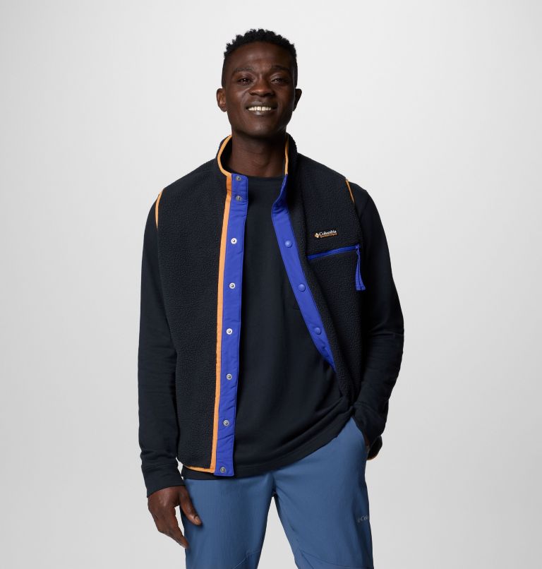 Men's Helvetia Fleece Vest, Color: Black, image 7