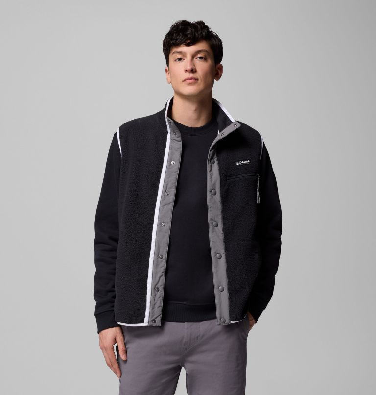Men's Helvetia Fleece Vest, Color: Black, image 5