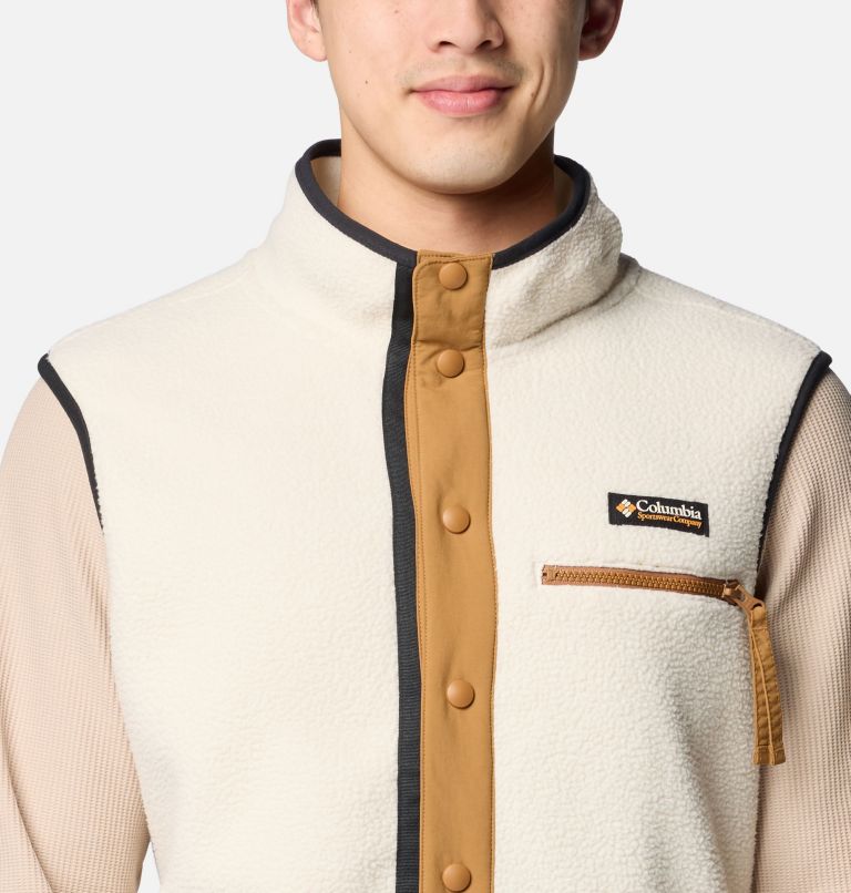 Men's Helvetia Fleece Vest, Color: Chalk, image 4