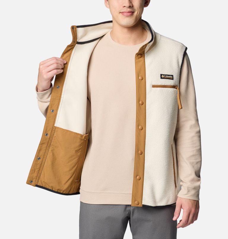 Men's Helvetia Fleece Vest, Color: Chalk, image 5