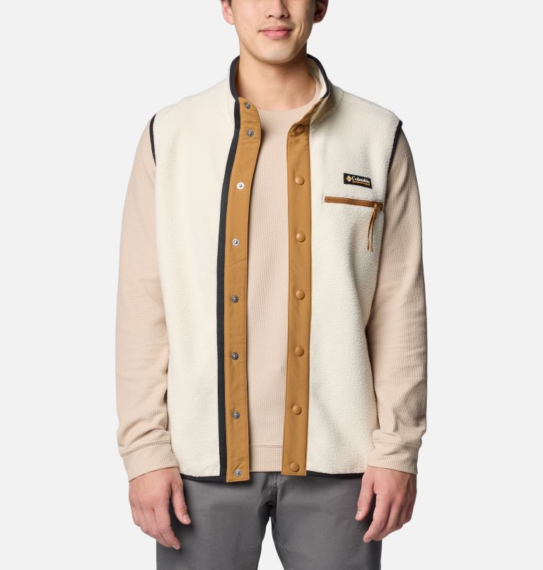 Men's Helvetia Fleece Vest, Color: Chalk, image 6